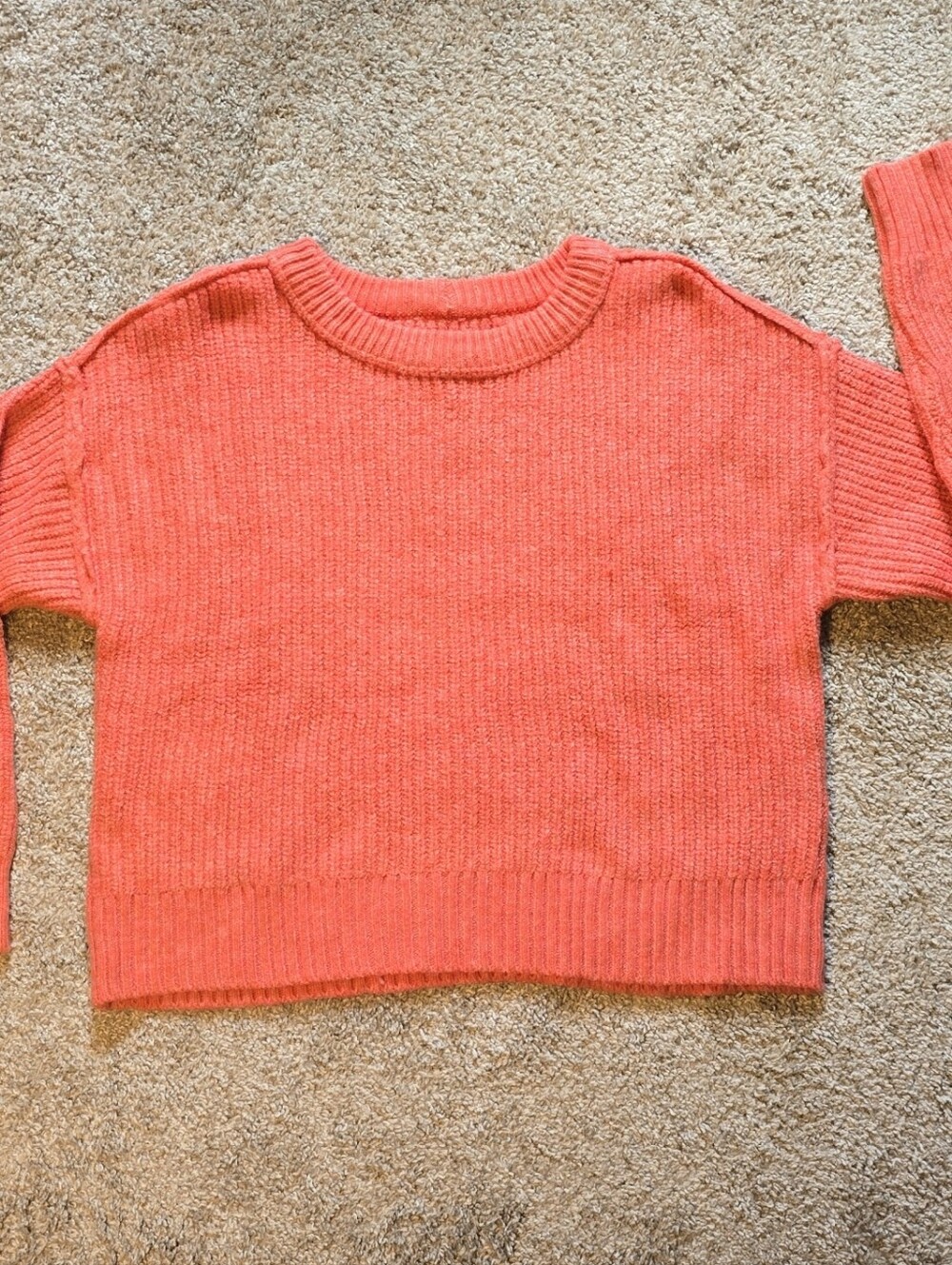 American Eagle Outfitters Coral Crewneck Sweater